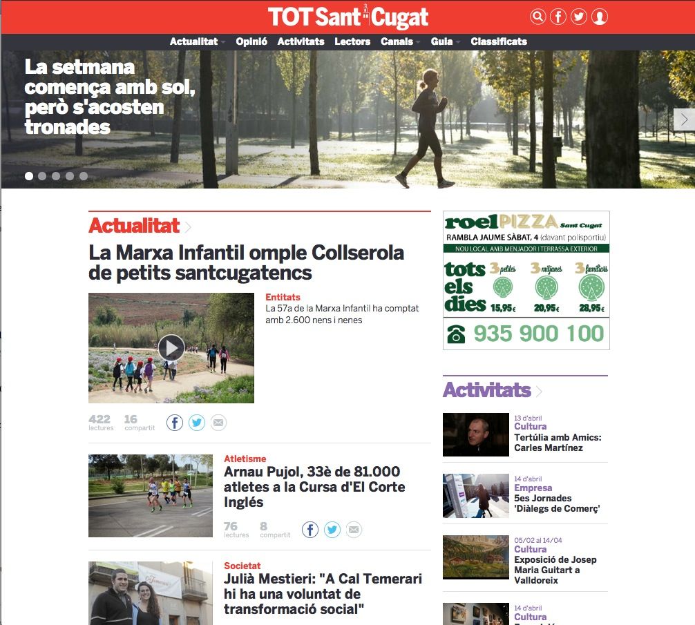 El TOT és líder d'audiència a Sant Cugat i Catalunya. 