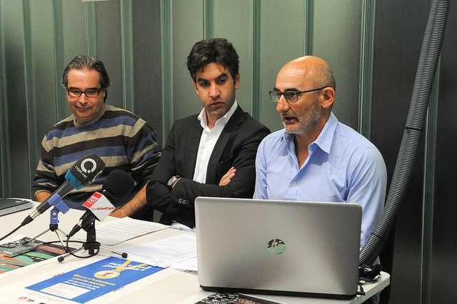 Lluís Ollora, Xavier Tizón i Xavier Requeno, a la presentació. FOTO: Localpres