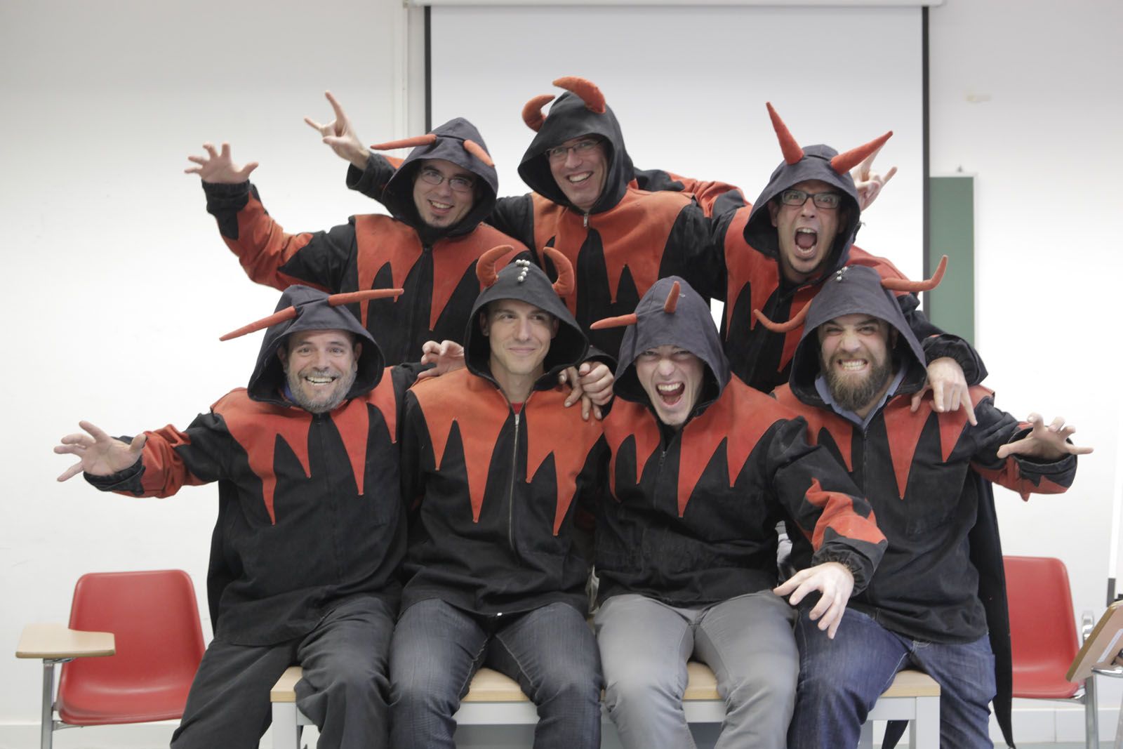 Els Diables durant la presentació. FOTO:  Artur Ribera