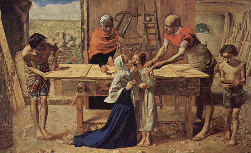 Visió de la fusteria de Sant Josep de John Everett Millais 1829-1896