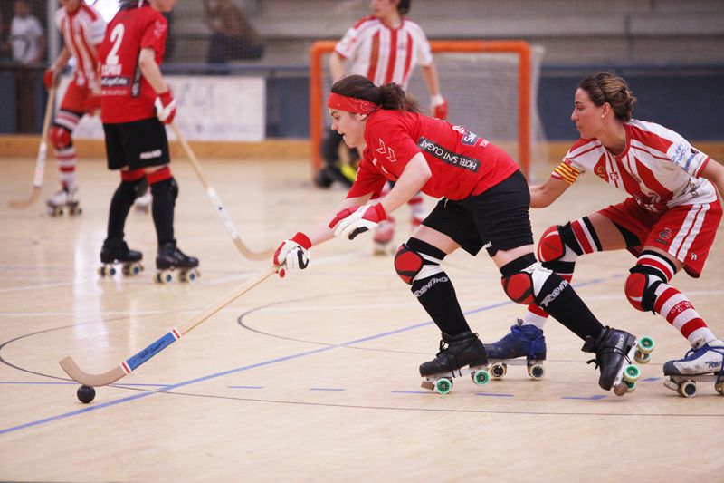 Hoquei sobre patins femení:  PHC Sant Cugat - CH Girona a la ZEM Rambla del Celler. FOTOS: Lali Puig