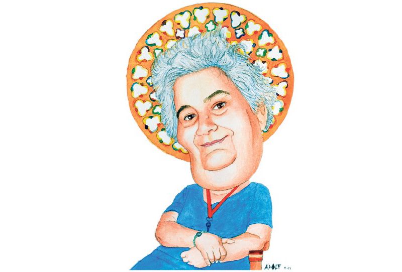 Montse Sant caricaturitzada per l'Adolf