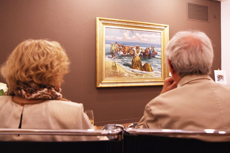 Inauguració a la Sala Rusiñol. FOTO: Lali Puig