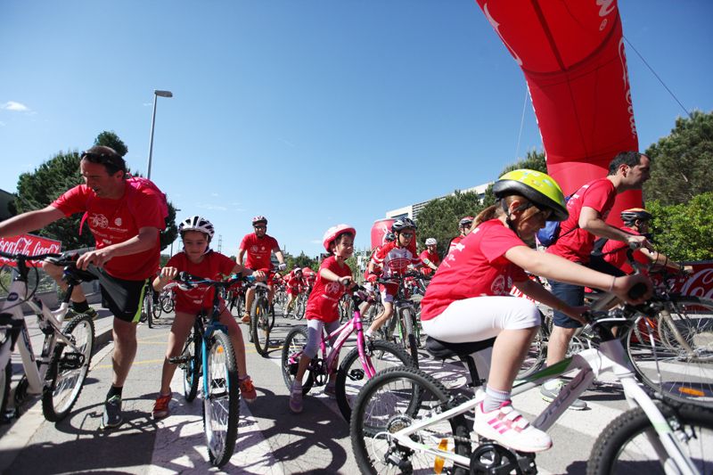 Sortida de la Bicicletada Popular, aquest dissabte al matí. FOTO: Lali Puig