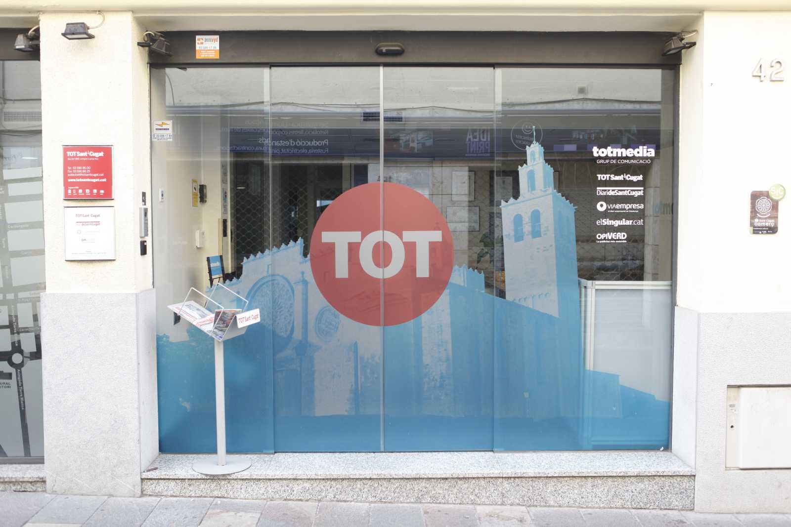 Les oficines de Totmedia es troben al carrer de Sant Antoni, 42 de Sant Cugat. FOTO: Artur Ribera