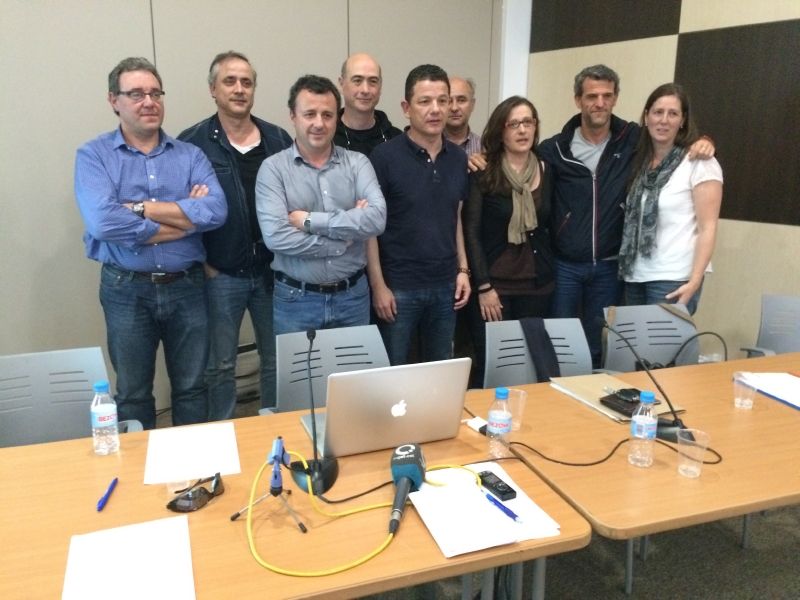 Membres de la plataforma en la seva presentació. FOTO: Àlex López Puig