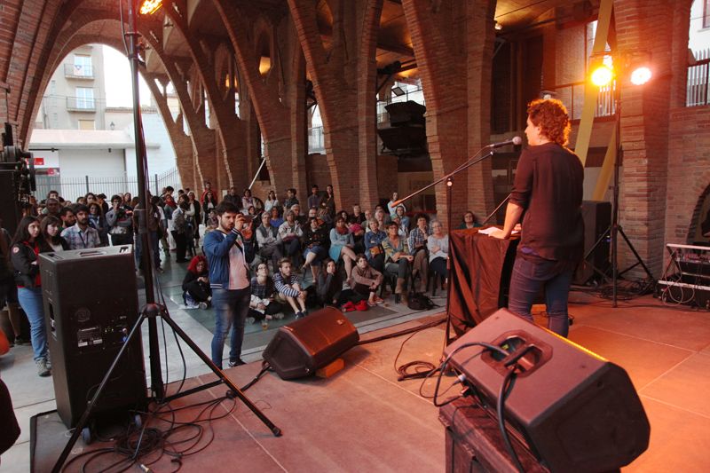 CUP-PC ha tancat campanya amb un acte al Celler Cooperatiu. FOTO: Lali Puig