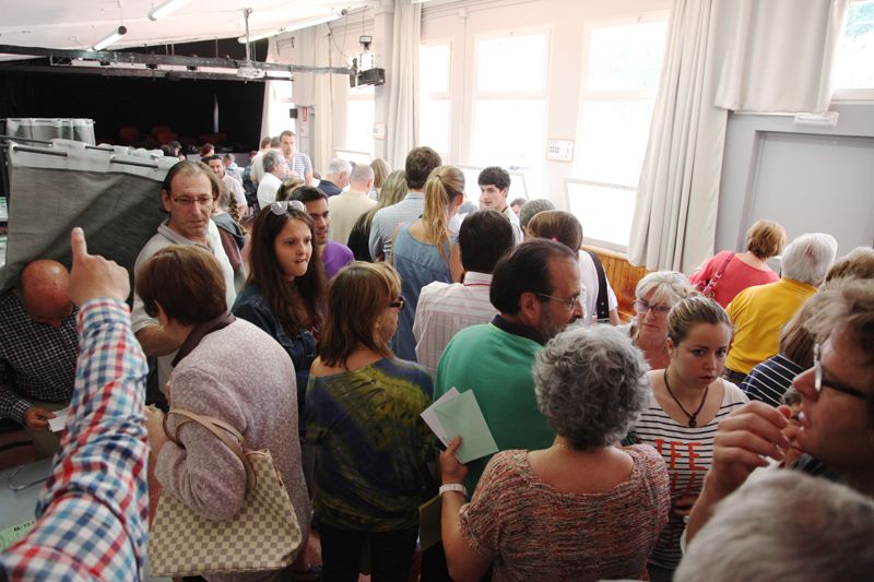 La participació està augmentant respecte les eleccions municipals del 2011. FOTO: Lali Puig