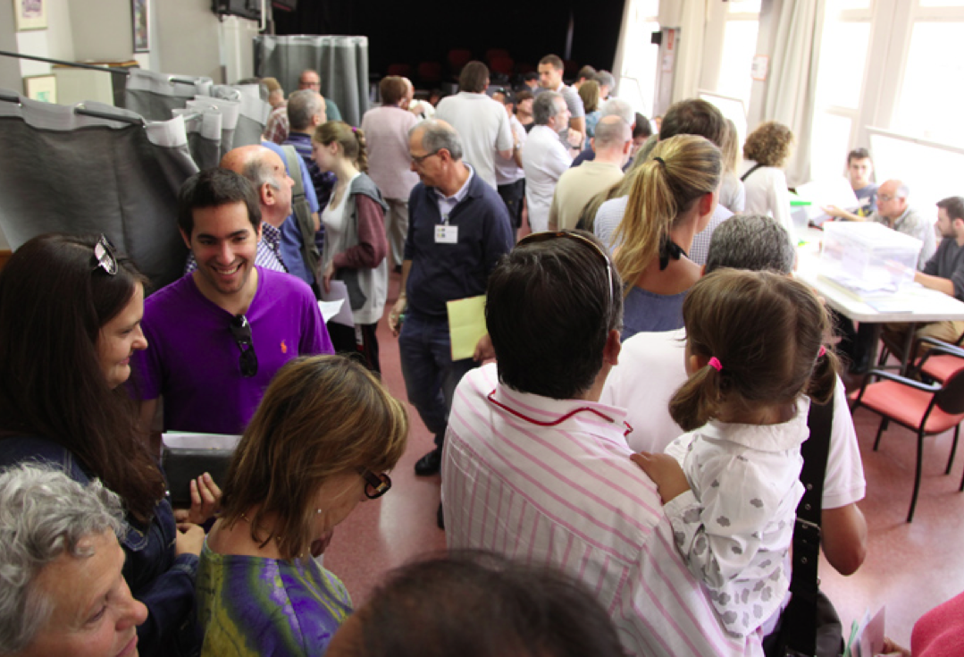 La participació està augmentant a les eleccions municipals de Sant Cugat. FOTO: Lali Puig