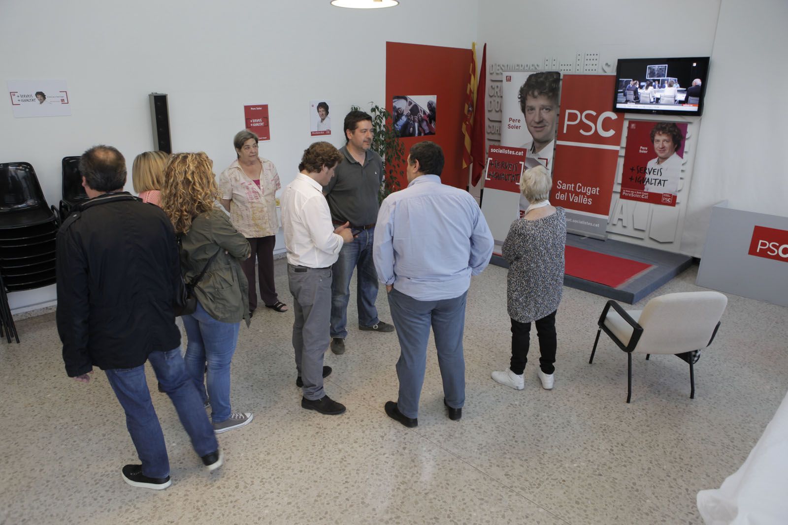 Partit dels Socialistes de Catalunya. FOTOS: Artur Ribera