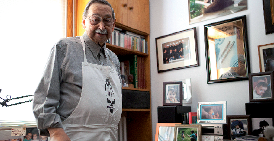 Blanes en una imatge a casa seva . FOTO: Artur Ribera