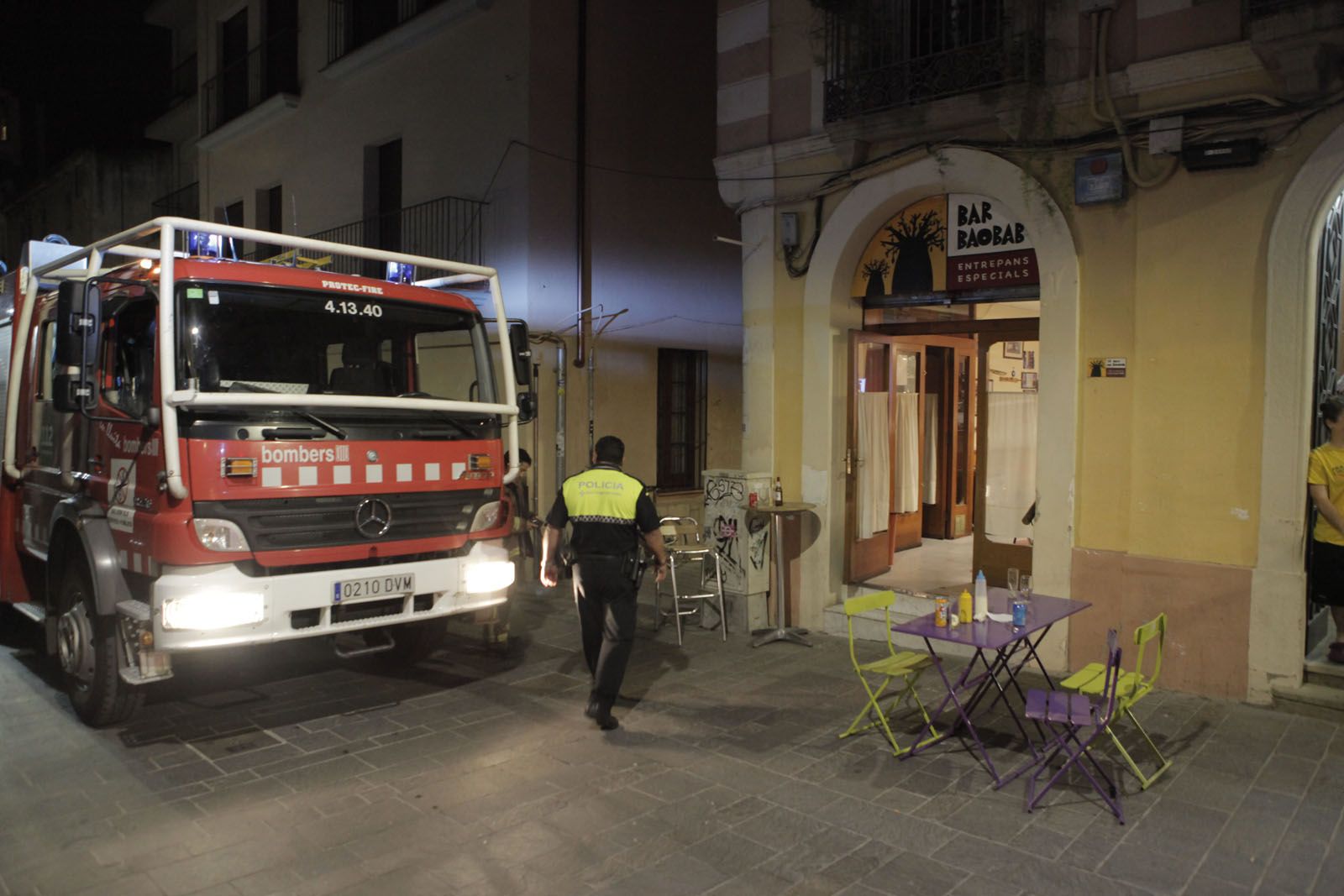 Quan els Bombers han arribat el foc estava apagat. FOTO: Artur Ribera