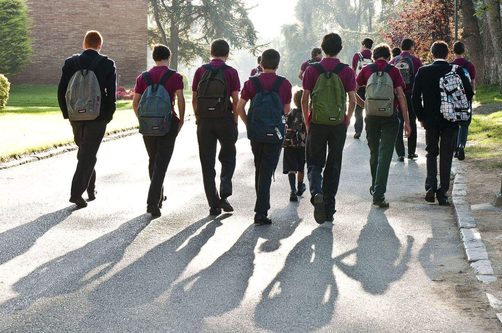 L'uniforme una imatge típica de les escoles concertades religioses. FOTO: David Molina