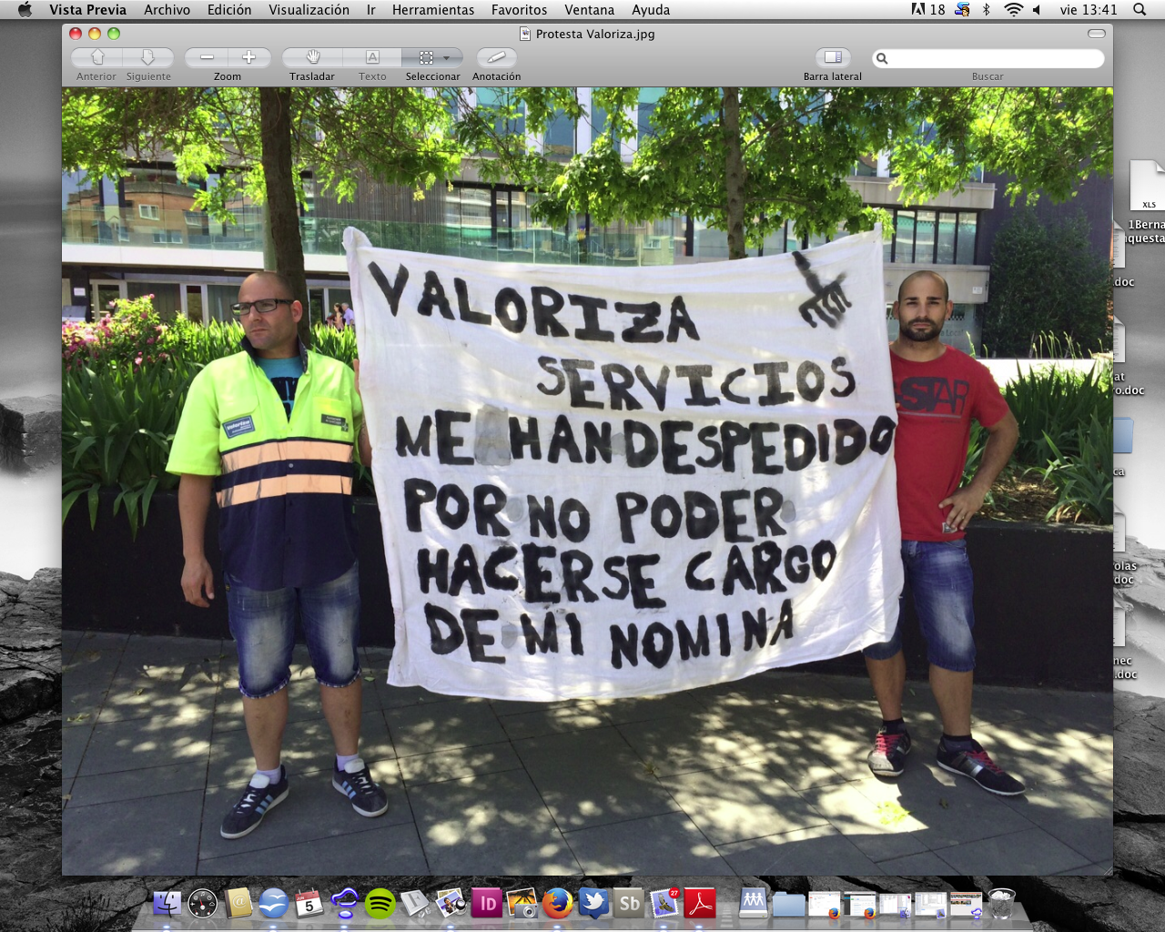 Javier Córdoba va ser acomiadat després de 14 anys a l'empresa i quan portava un any de baixa. FOTO: Mireia Puente