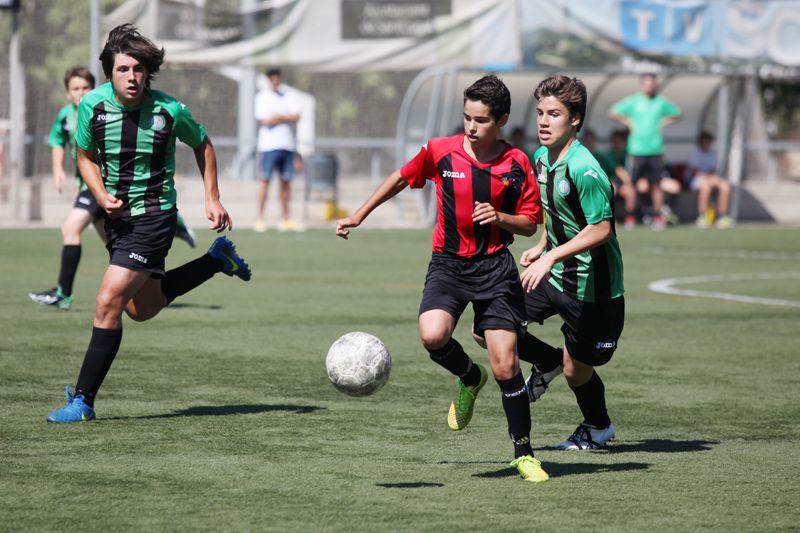 Partit entre Sant Cugat Esport FC i CFU Mira-sol Baco. FOTO: Lali Puig