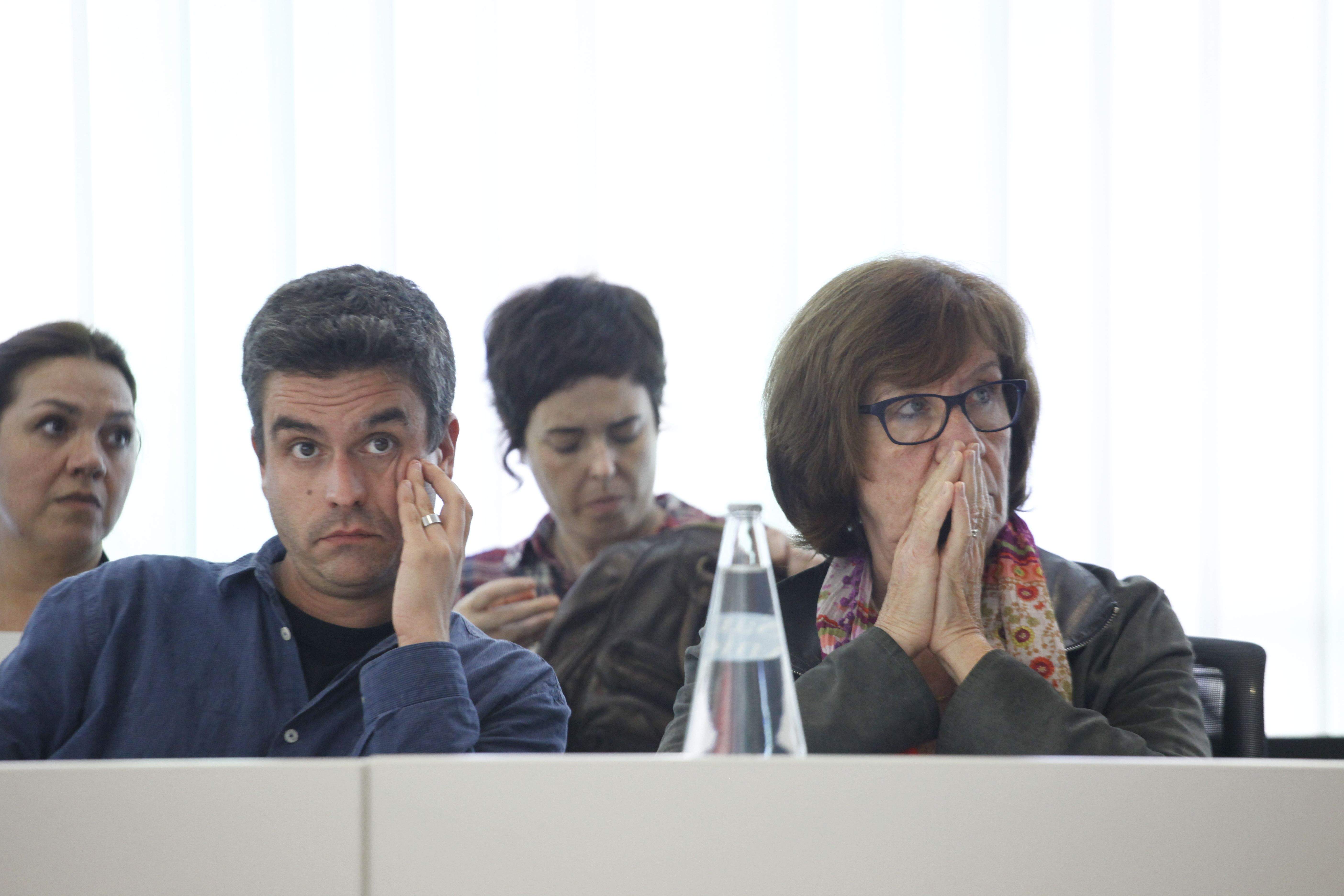 Joan Calderon i Roser Casamitjana han estat els regidors d'ICV-EUiA durant el mandat 2011-2015. FOTO: Artur Ribera