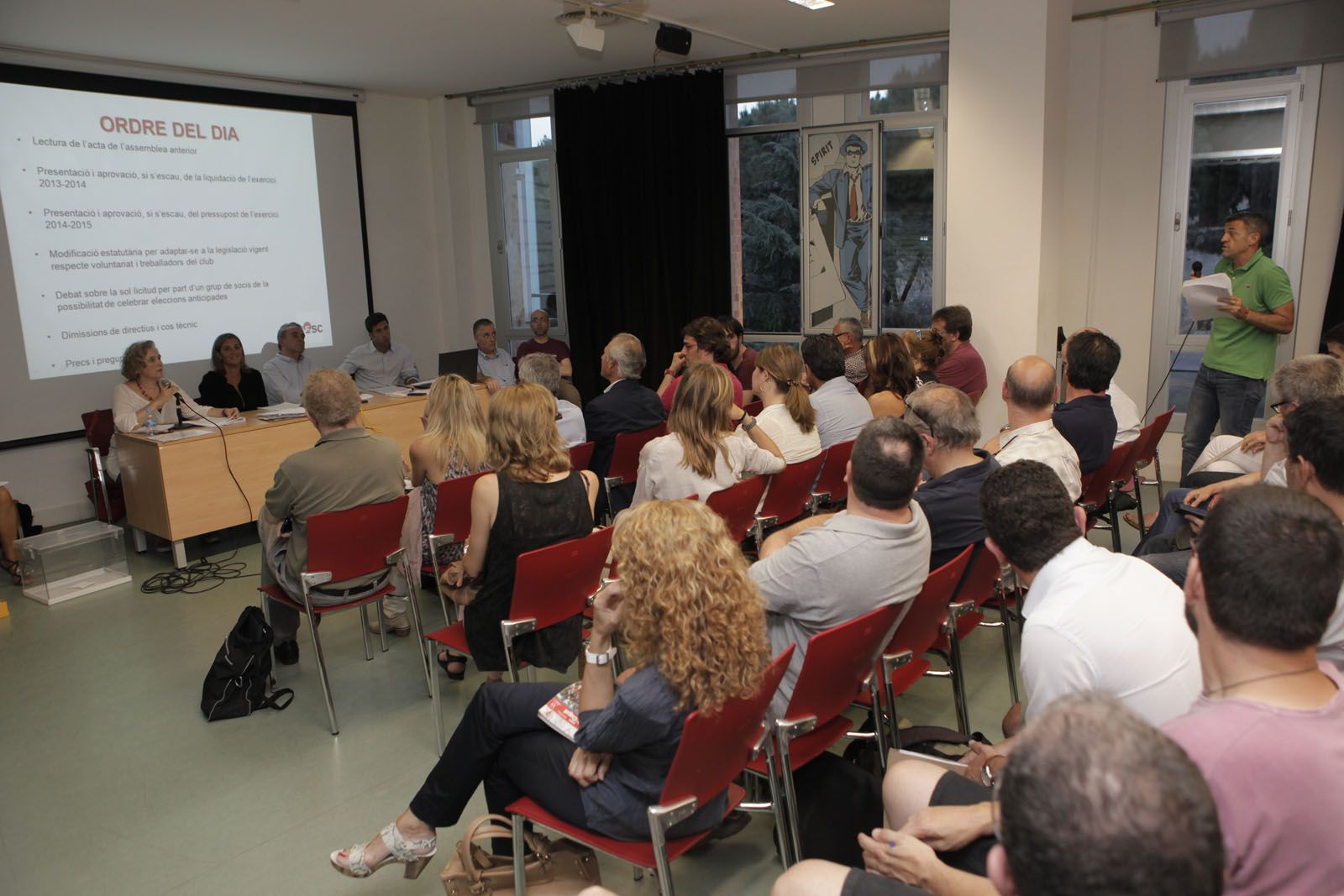 L'assemblea no va finalitzar. FOTO: Artur Ribera