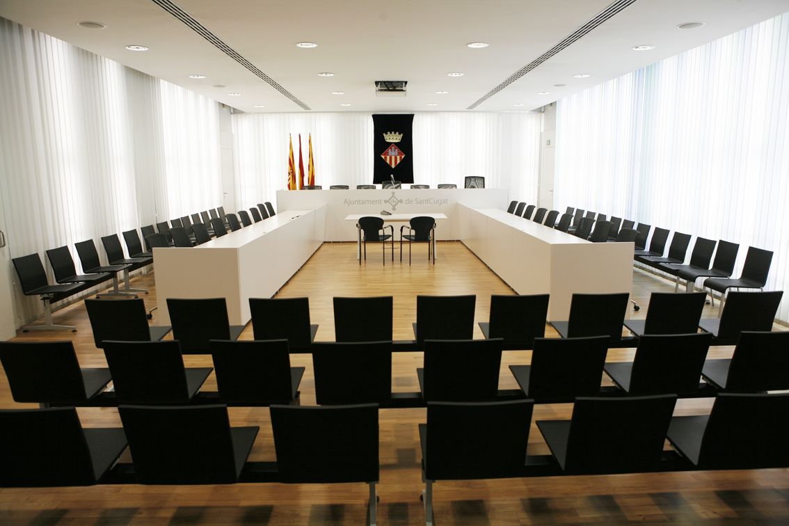 Sala de plens de l'Ajuntament. FOTO: Artur Ribera