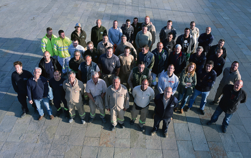 La Brigada està formada per gairebé 50 persones, i amb els treballadors que entren a través del SOM cada 6 mesos poden arribar als 60. FOTO: Localpres