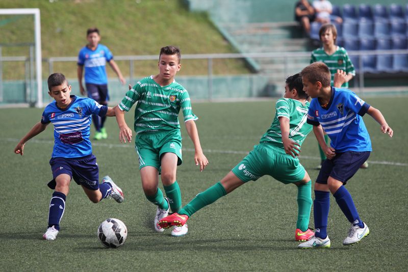 La UE Cornellà, l'equip verd-i-blanc, no ha pogut revalidar el títol. FOTO: Lali Puig