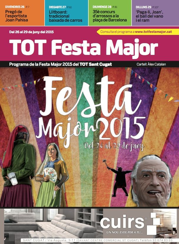 Portada del programa de la Festa Major 2015
