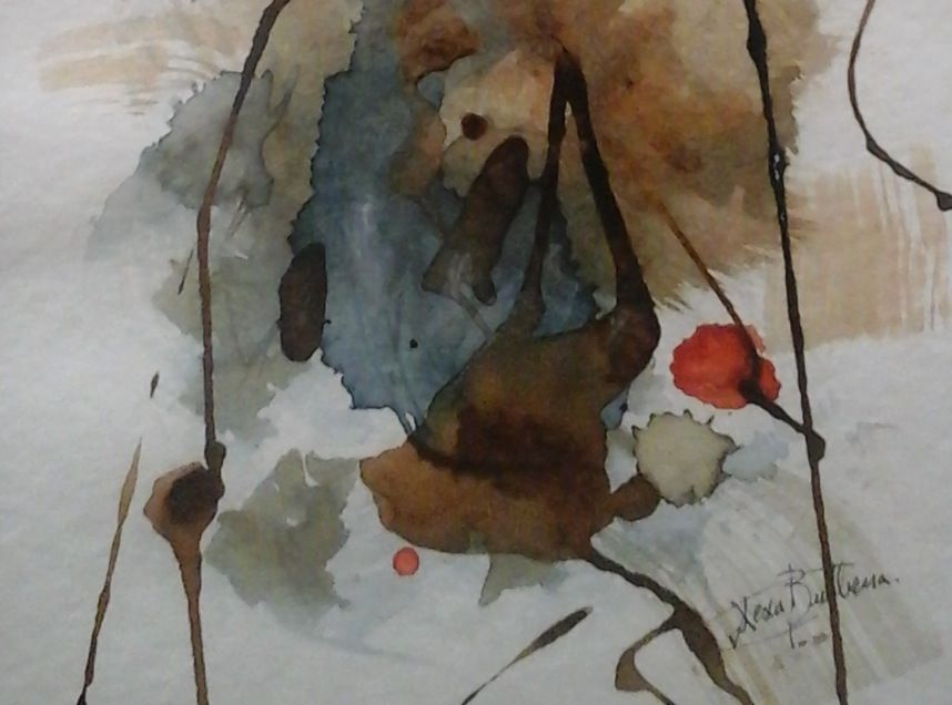 Fragment de l'obra de la santcugatenca Xesca Bulbena. FOTO: Cedida