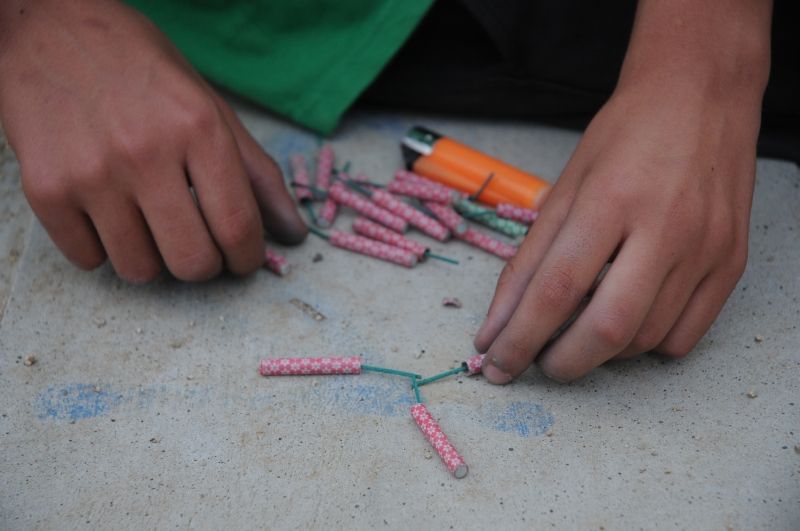 A Sant Cugat 12 llocs vendran petards per Sant Joan i Sant Pere. FOTO: David Fernández