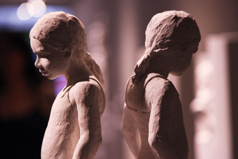 Inauguració de l'exposició 'Moments' de Montse Cufí a la Casa de Cultura. FOTOS: Lali Puig