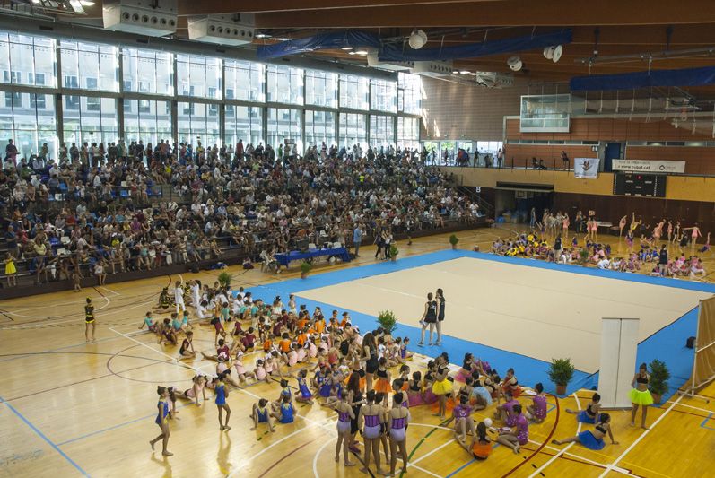 El Pavelló 3 s'omple amb el Festival d'Estiu de gimnàstica. FOTO: Aïda Sotelo