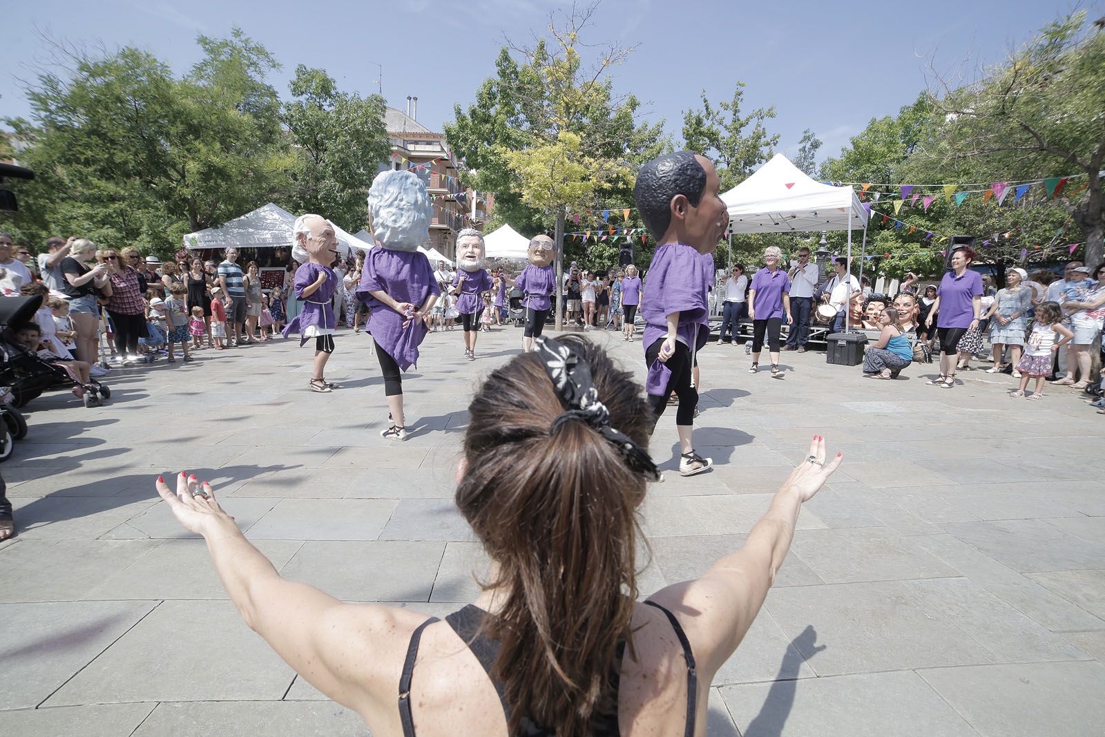 La cultura popular i tradicional ha estat protagonista durant aquest matí de dissabte de Festa Major. FOTO: Artur Ribera