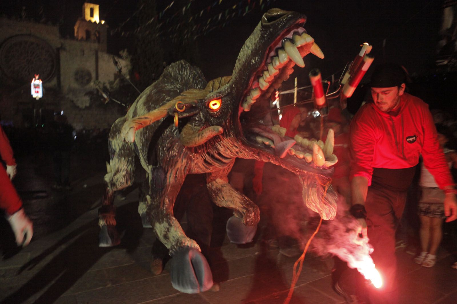El Boc de Sant Cugat ha estat presentat per Festa Major. FOTO: Artur Ribera