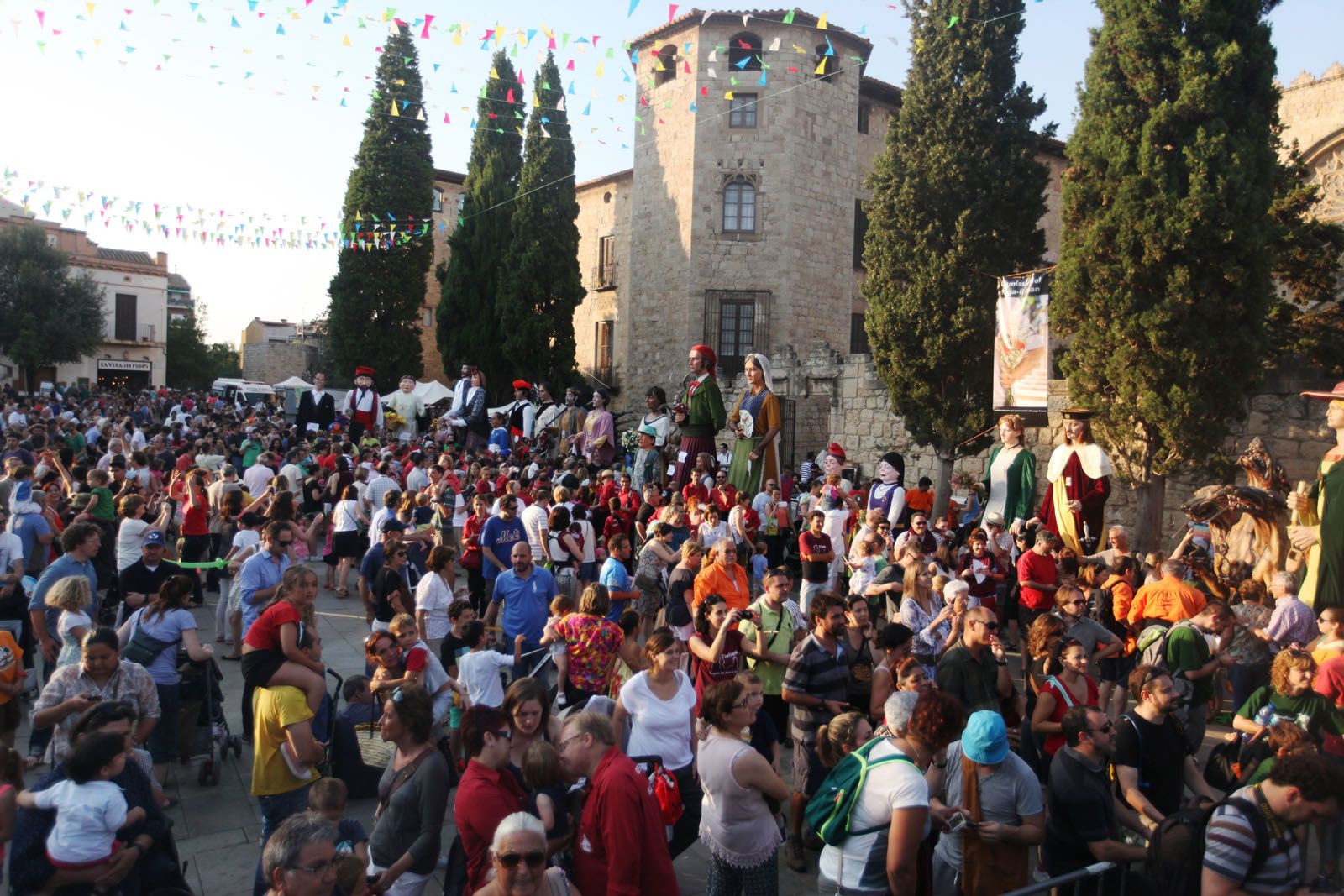 Onze colles de gegants han participat de la trobada. FOTO: Lali Puig