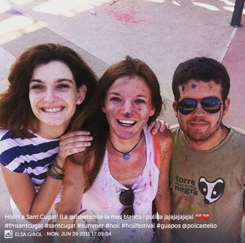 La santcugatenca Elsa Girol ha publicat aquesta fotografia a Instagram de l'activitat de Festa Major Holli