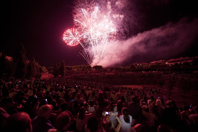 El castell de focs artificials ha tancat la festa. FOTO: Lali Puig