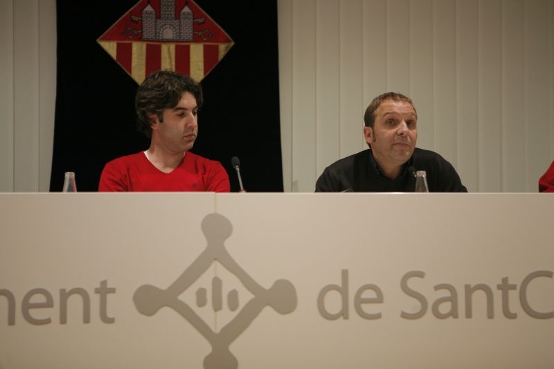 Xavier Codina, a la dreta de la imatge, en un Consell Sectorial d'Esports. FOTO: Artur Ribera