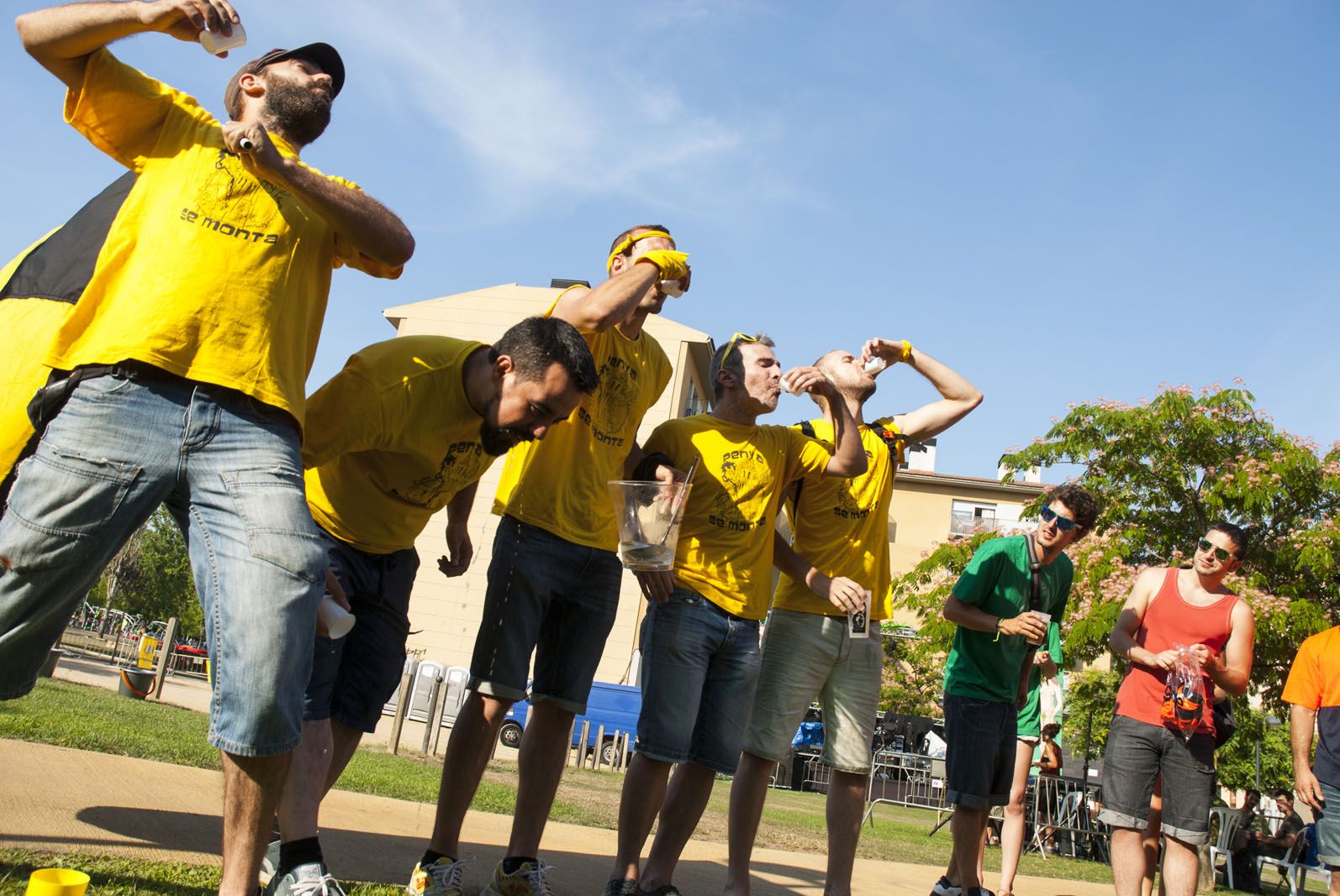 La batalla de penyes es tot un èxit cada any.  FOTO: Aïda Sotelo