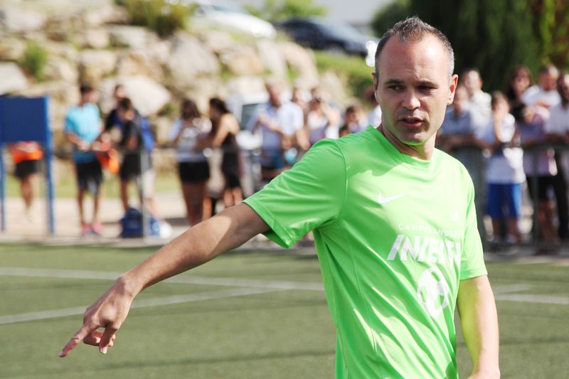Andrés Iniesta, al seu campus. FOTO: Lali Puig