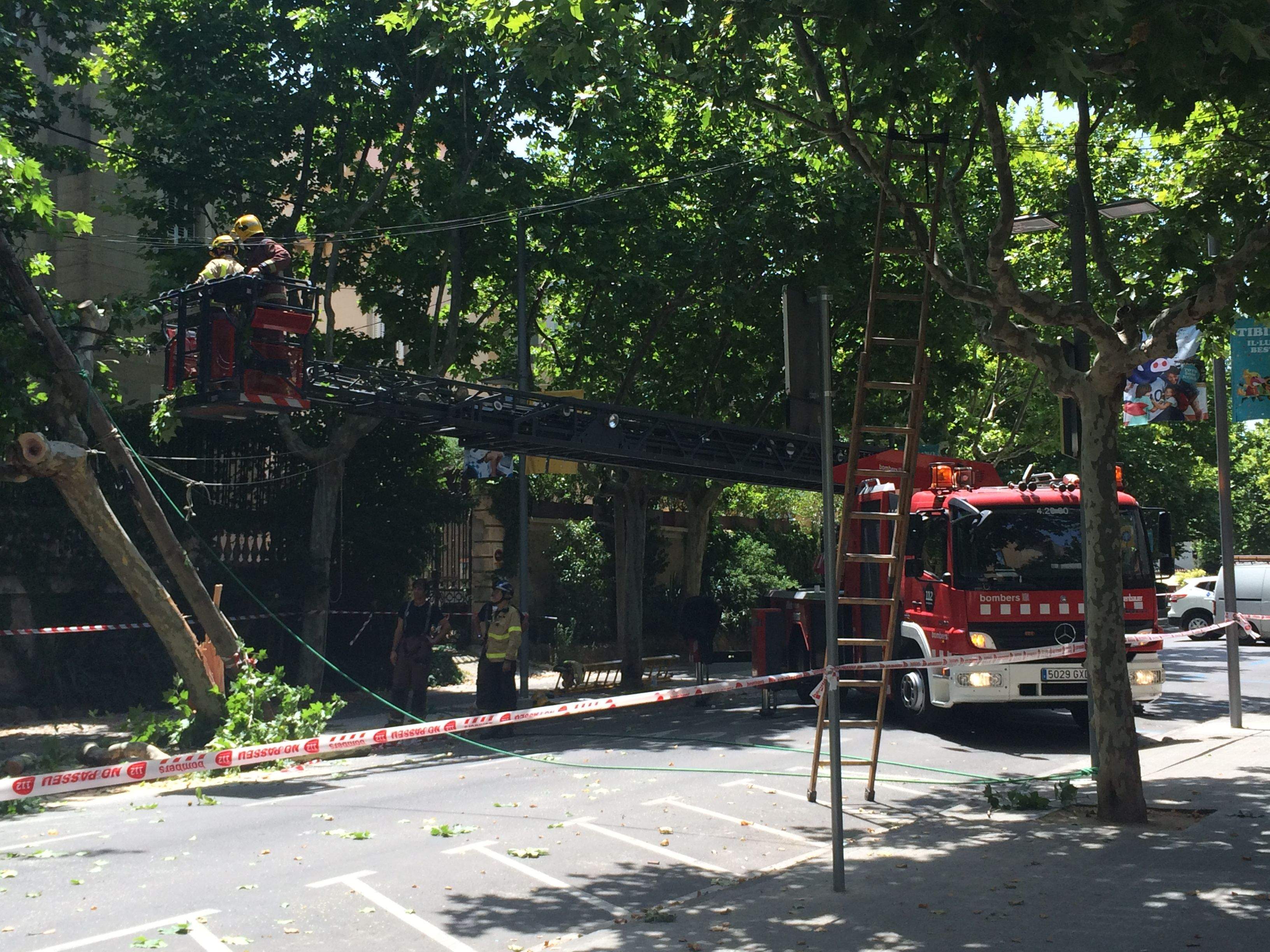 L'incident s'ha produït cap als volts de les 12 del midia. FOTO: Mireia Puente