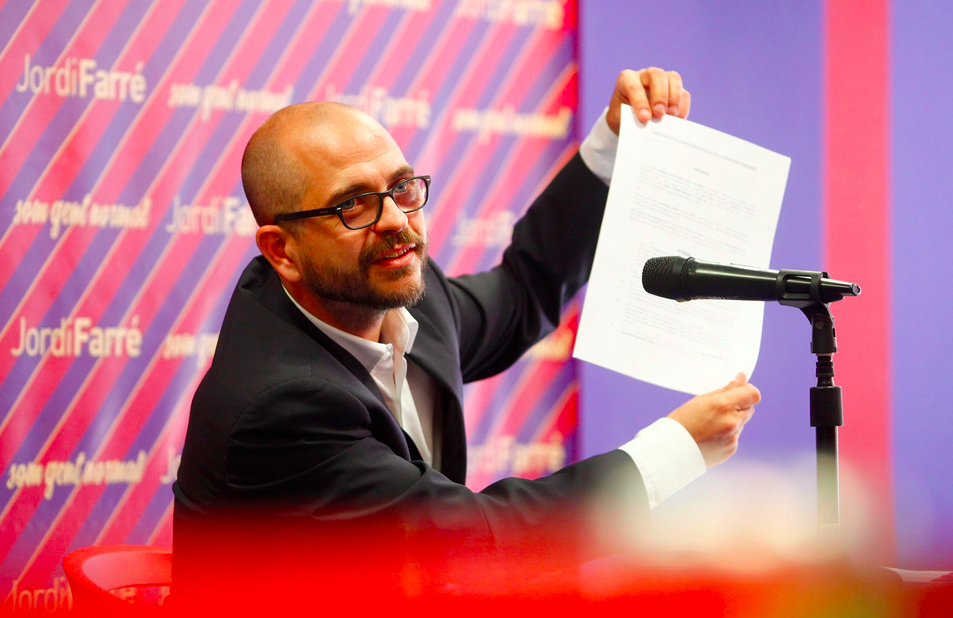 Jordi Farré ha estat qui ha encapçalat la precandidatura de Som Gent Normal. FOTO: Som Gent Normal
