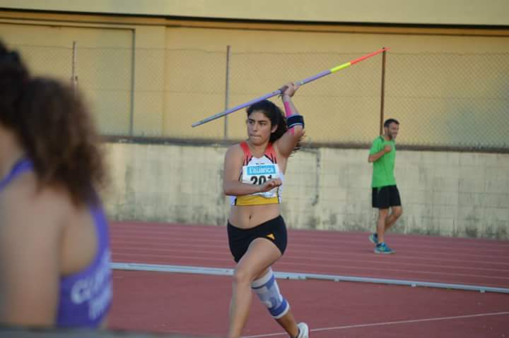 Katia Coquis, campiona d'Espanya Júnior de llançament de javelina. FOTO: Rosa Val