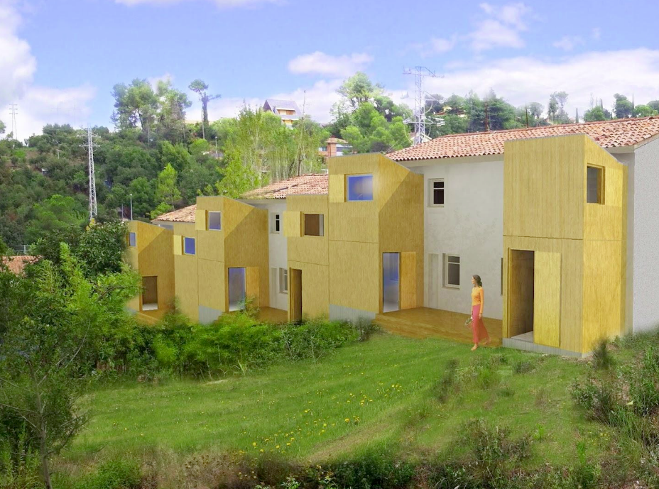 Imatge virtual de com quedaran les cases dels mestres de la Floresta. FOTO: Cedida 