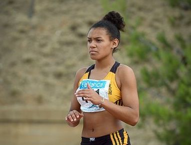 Jaël Bestué, campiona d'Espanya cadet dels 100 metres. FOTO: M. Romero 