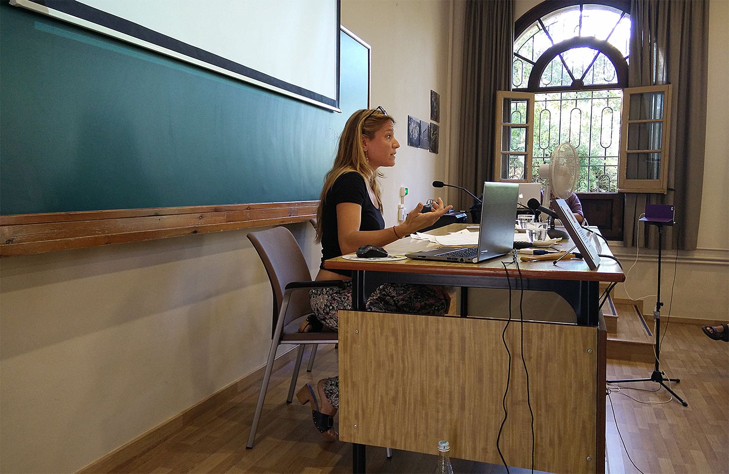 Marta Molina, en una de les conferències del Curs d'Estiu. FOTO: Pere Fernández