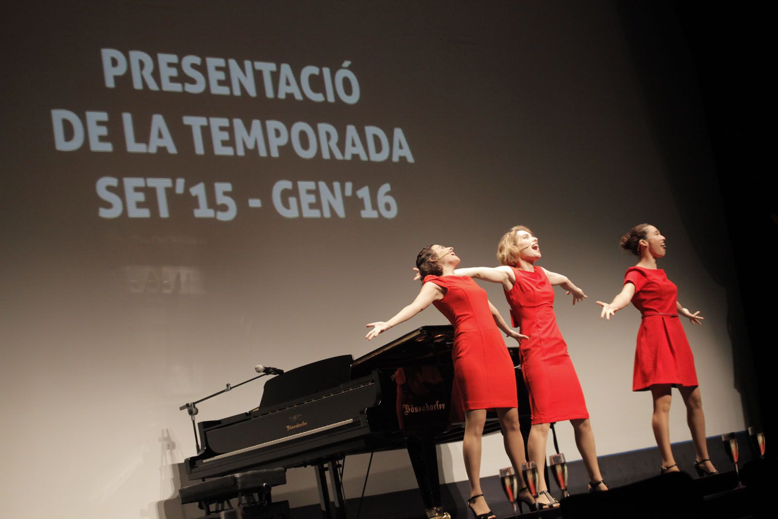 Las Divinas han conduït l'acte de presentació de la 56a temporada. FOTO: Artur Ribera