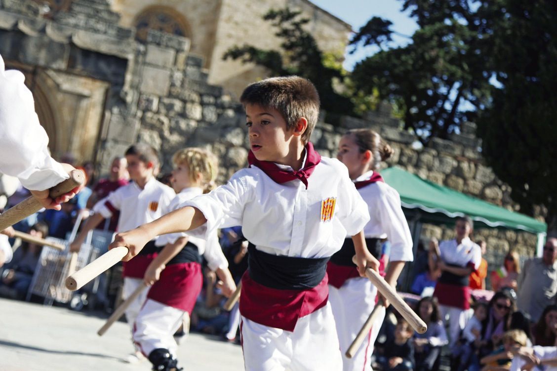 Moment d'una actuació bastonera. FOTO: Lali Puig