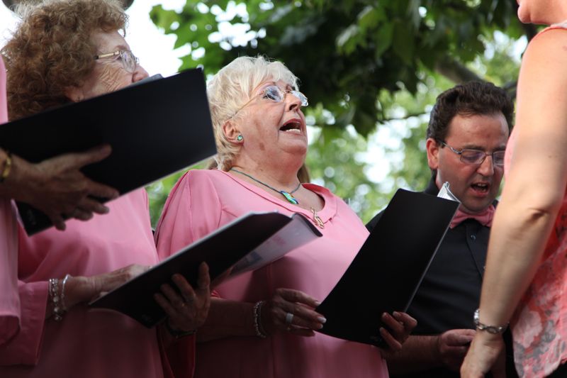 Les corals Tardor i Javata han actuat aquest divendres. FOTO: Lali Puig