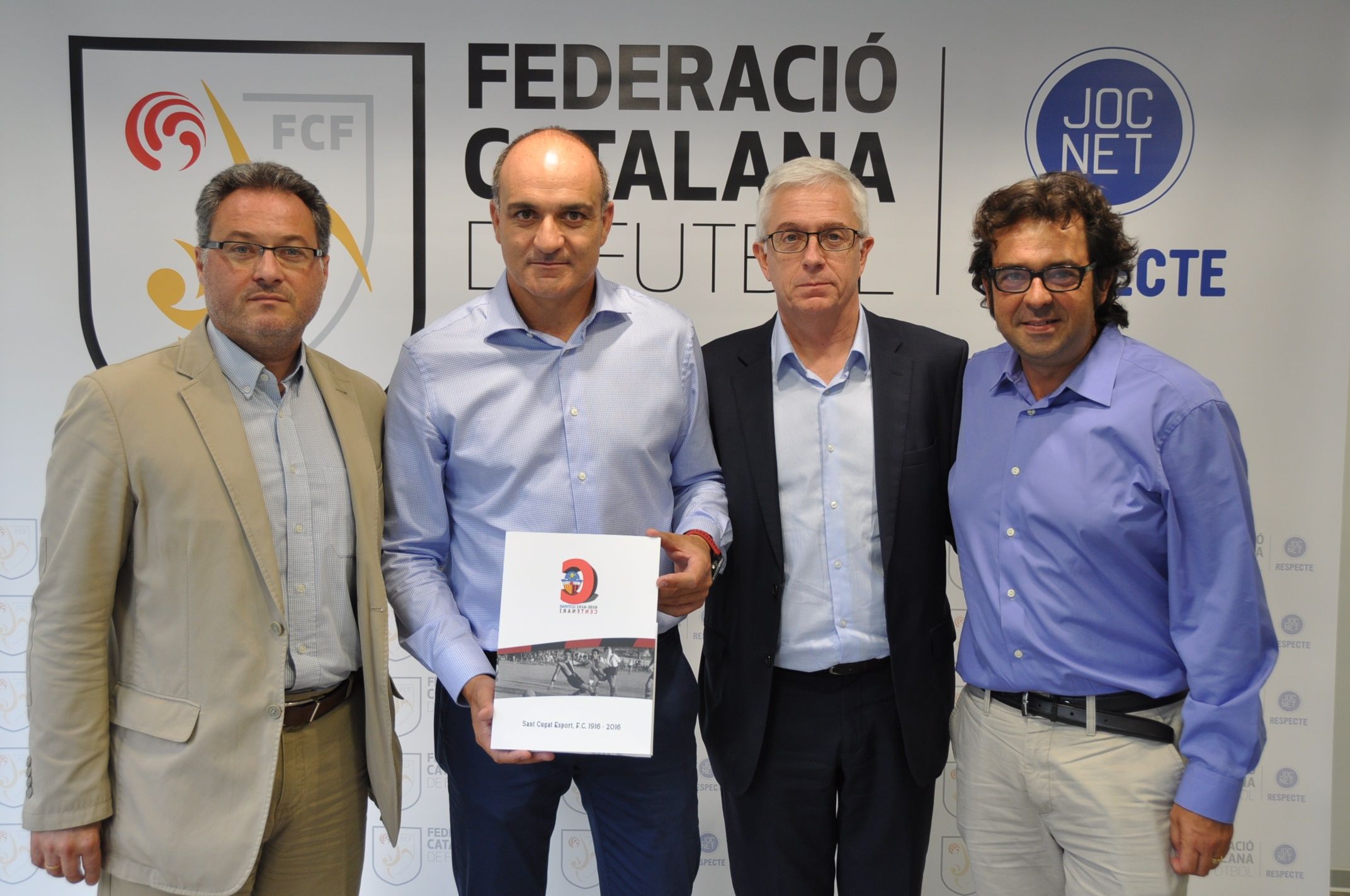 Xavier Ros, Andreu Subies, Llorenç Santasusagna i Albert Montull, a la trobada. FOTO: FCF