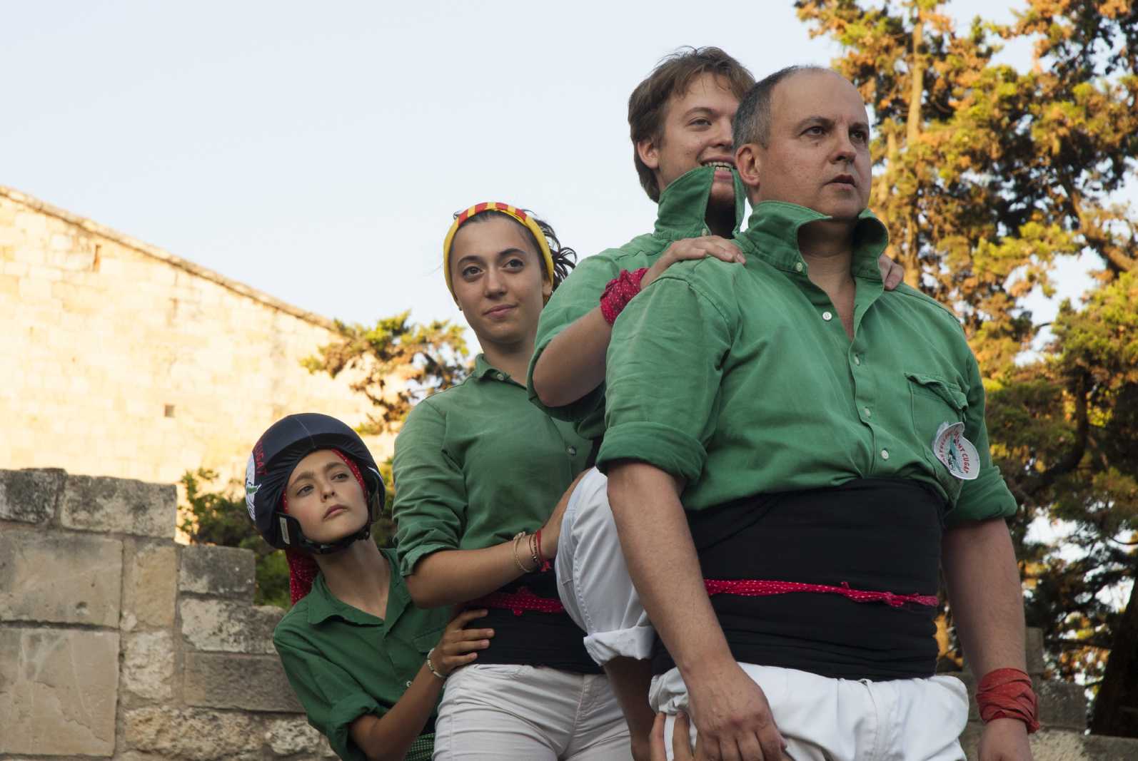 La plaça d'Octavià s'estrena com a escenari de la Diada castellera de Sant Cugat. FOTO: Aïda Sotelo
