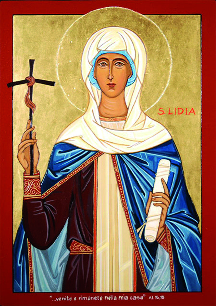 Santa Lídia se celebra el dia 3 d’agost.