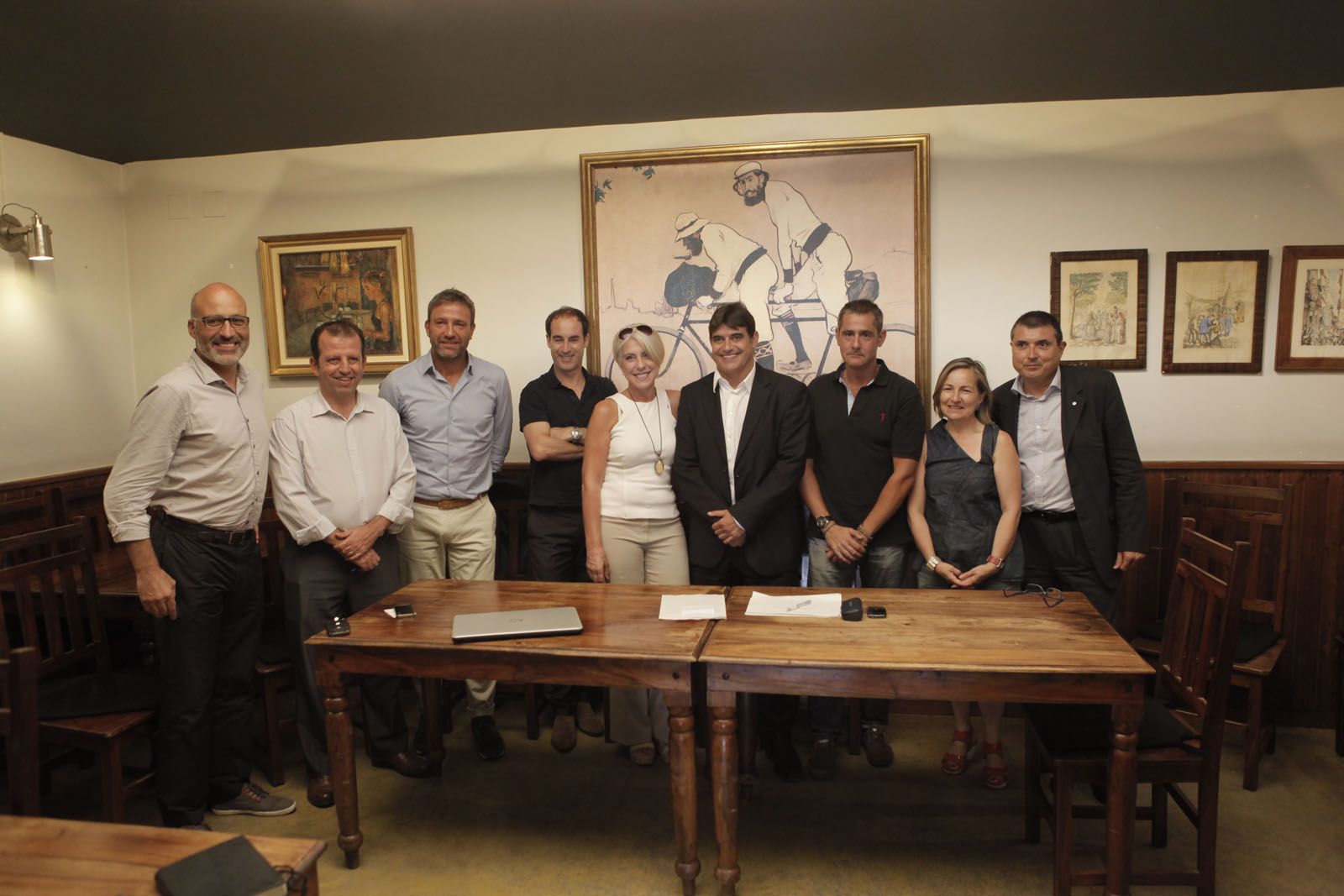 Membres de Demòcrates de Catalunya durant la presentació del partit a Sant Cugat. FOTO: Artur Ribera